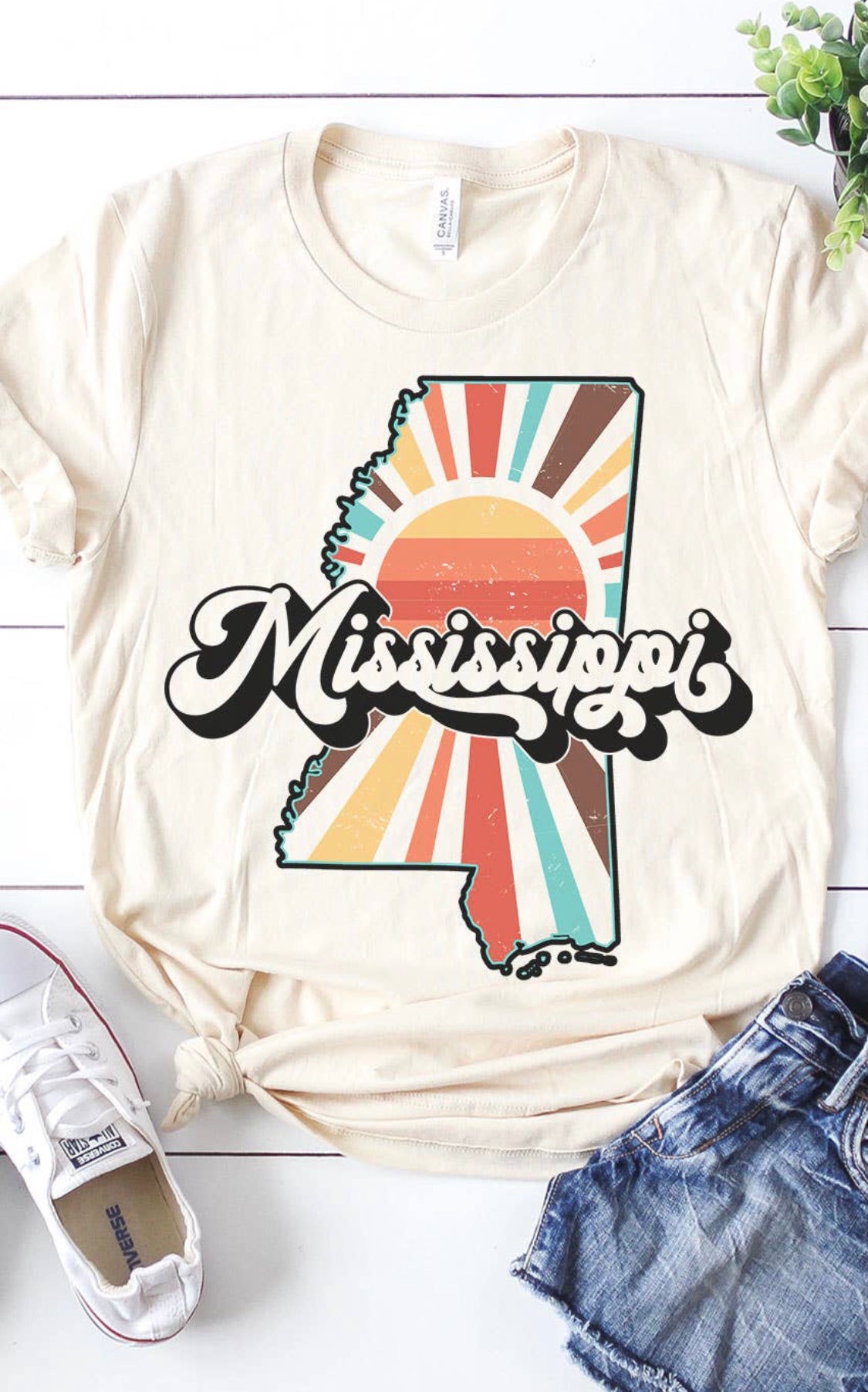 Mississippi Retro State Graphic Tee