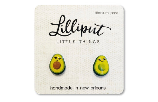 Lilliput- 
Avocado Titanium Earrings