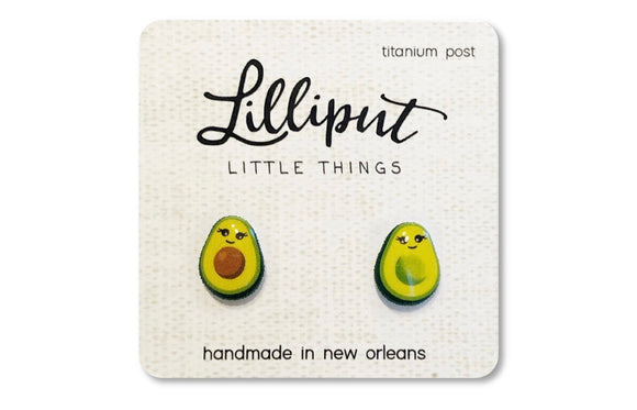 Avocado Titanium Earrings