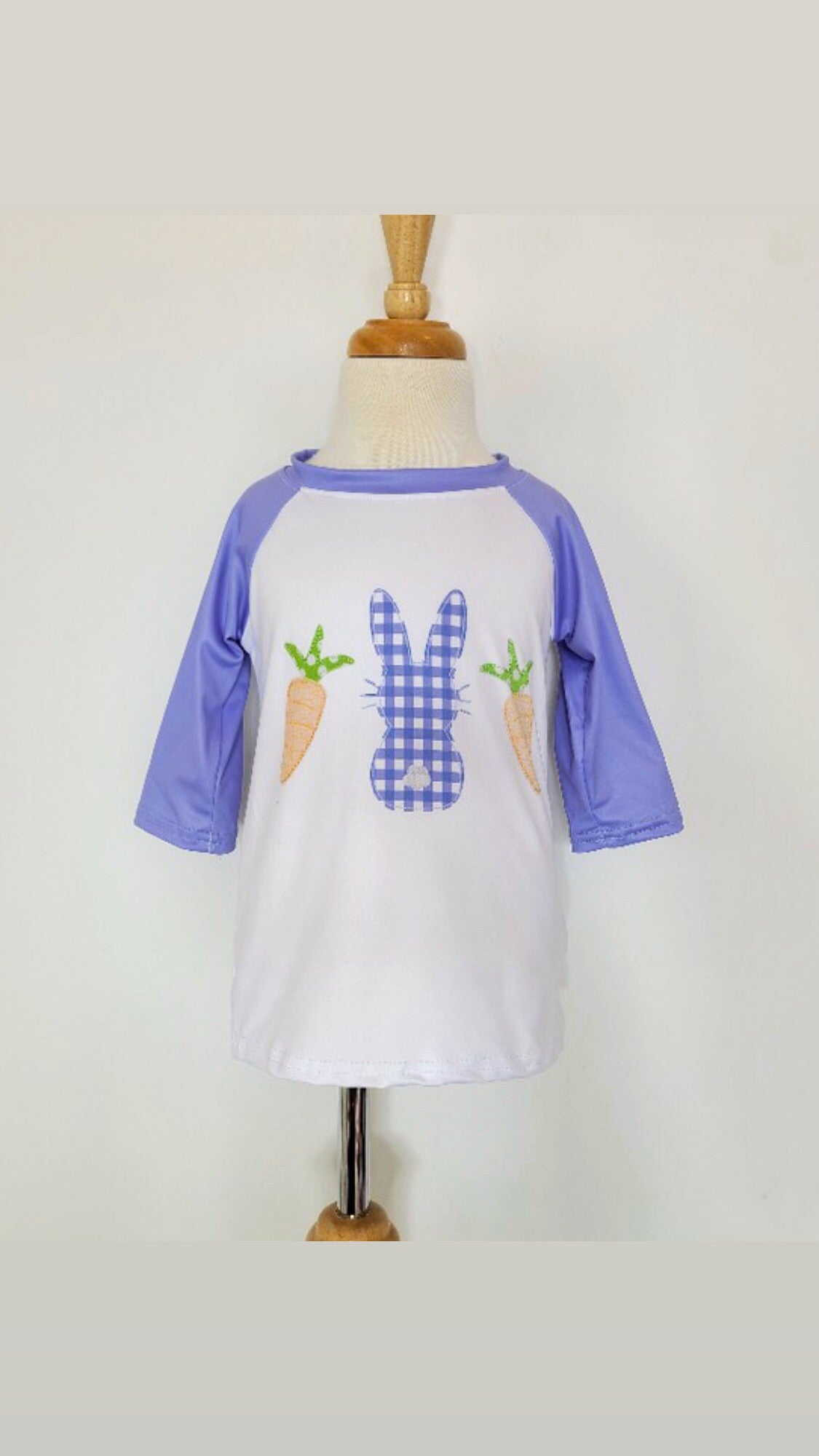 Clover Cottage- Periwinkle Bunny Shirt