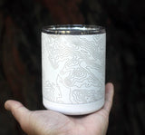 Gulfport, MS Map Insulated Cup in Matte White