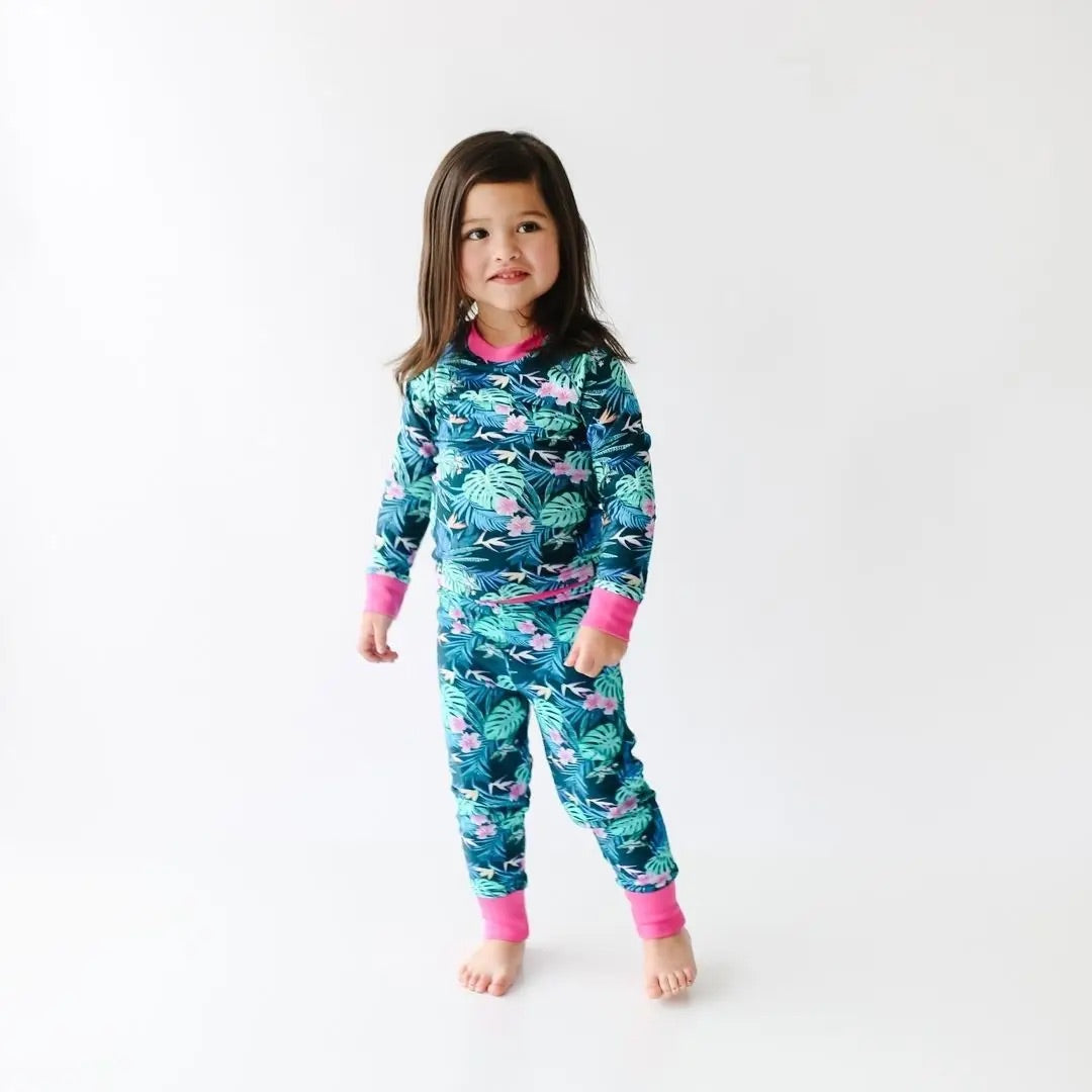 Lola & Taylor - Kids Pajama Set - Tropical Nights
