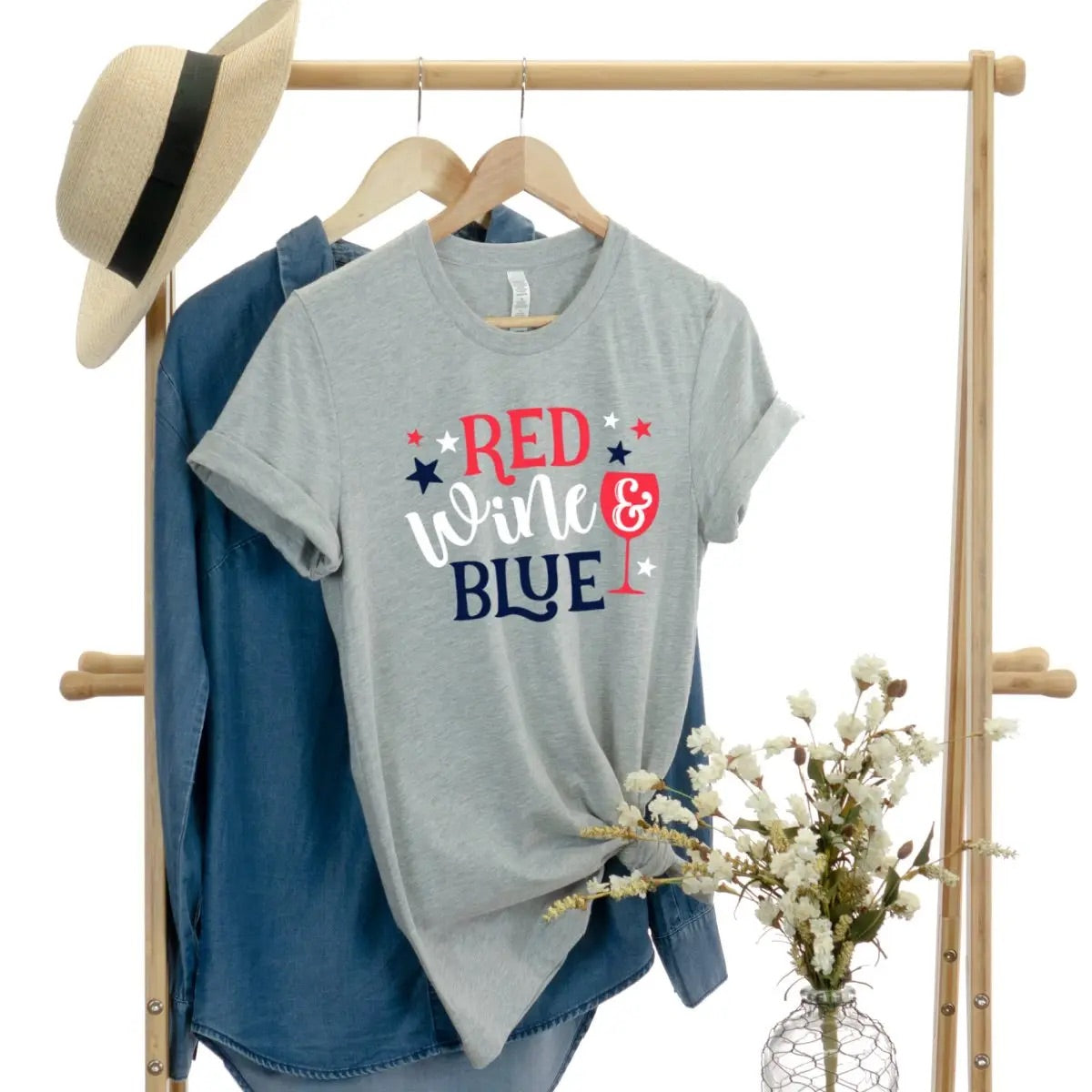 Red, Wine, & Blue T-Shirt